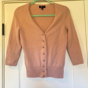 Pink Cashmere Cardigan, size Medium